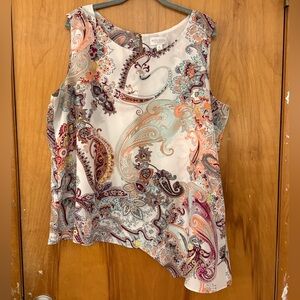Bisou Bisou Multicolor Paisley Blouse